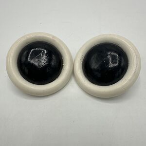 Vintage Acrylic Round Earrings 80s Costume Fashion Jewelry Necklace Chunky Stud